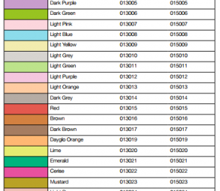 Label Colors